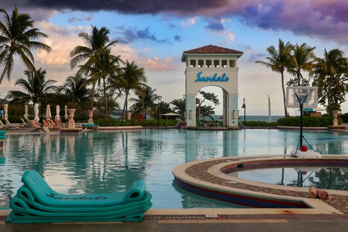 Polaroid with image of resorts