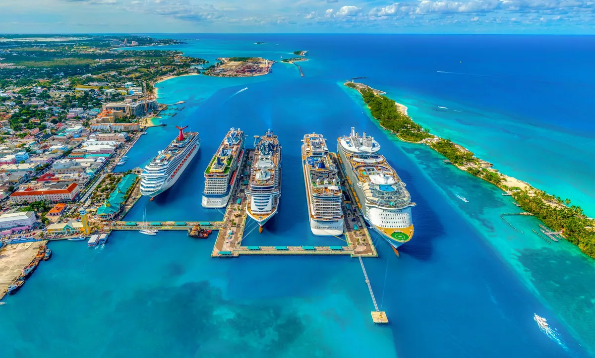 Image of a cruises at a harbor